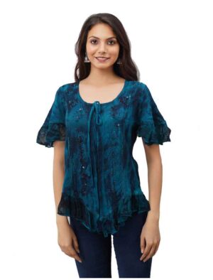 Teal Jordash blouse